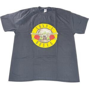 Guns N Roses Revolvers Thorns Black Graphic T-Shirt Adult Size XL Rock Metal New